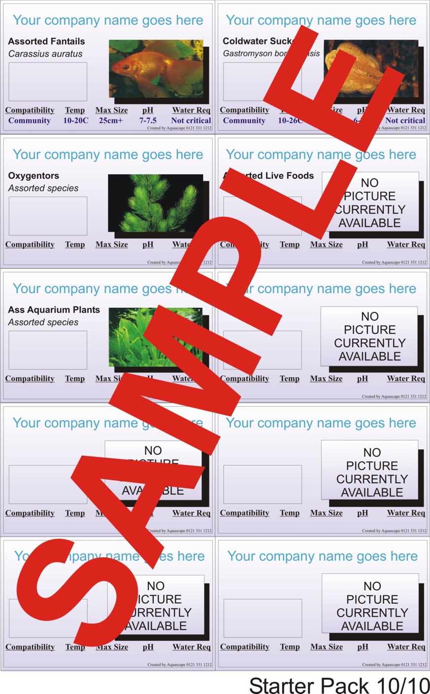 WWW.FISHLABELS.CO.UK - Personalised Aquarium Labels